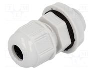 Cable gland; PG7; IP68; polyamide; light grey; UL94V-2; GWconnect MOLEX