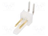 Socket; wire-board; male; KK 254; 2.54mm; PIN: 2; snapped-in; THT; 4A MOLEX