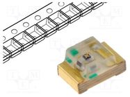 LED; SMD; 0805; yellow; 36÷100mcd; 2x1.25x1.1mm; 120°; 20mA; 125mW KINGBRIGHT ELECTRONIC