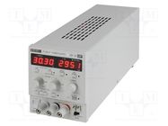 Power supply: programmable laboratory; Ch: 1; 0÷30VDC; 0÷3A; 1mV AIM-TTI