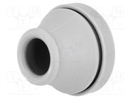 Grommet; Ømount.hole: 29mm; elastomer thermoplastic TPE; grey TRELLEBORG