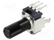 Potentiometer: shaft; balance,single turn,vertical; 10kΩ; ±20% ALPS