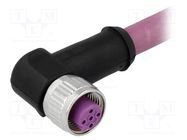 Connector: M12; plug; PIN: 4; female; B code-Profibus; 1.5m; cables HARTING