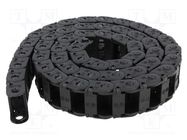 Cable chain; E2.10; Bend.rad: 28mm; L: 1000mm; Int.height: 10.1mm IGUS