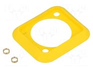 Socket gasket; yellow; XLR standard; 19x24mm; FT CLIFF