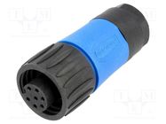 Connector: circular; plug; for cable; PIN: 7; female; soldering AMPHENOL