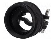 Cable holder; size 17; MIL-DTL-38999 Series III; straight AMPHENOL