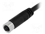 Connector: M8; 5m; female; PIN: 3; straight; plug; 3A; IP67; 60V AMPHENOL LTW