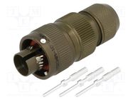 Connector: military; plug; male; PIN: 3; size 10SL; aluminium alloy AMPHENOL AIR