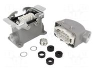 Connector: HDC; male + female; GWconnect; PIN: 10; 16A; 500V; 10+PE MOLEX