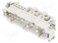 Connector: HDC; contact insert; male; S-K; PIN: 12(4+8); 4+8+PE MOLEX