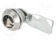 Lock; zinc and aluminium alloy; 21mm; nickel RST ROZTOCZE