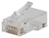 RJ45 CONNECTOR, PLUG, 8P8C, 1PORT, CRIMP