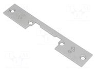 Frontal plate; for electromagnetic lock; grey; steel; 1400 LOCKPOL