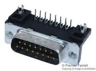D-SUB CONNECTOR, R/A, PLUG, 15POS, TH