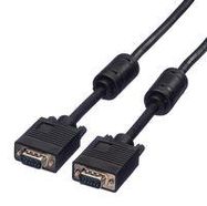 COMPUTER CORD, HD D-SUB 15POS, BLK, 10M