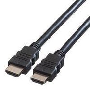 CABLE, HDMI A PLUG-PLUG, BLACK, 1M