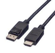 CABLE, DP-HDTV PLUG, 1.5M, BLACK