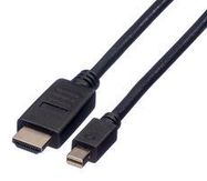 CABLE, MINI DP-HDTV PLUG, 1.5M, BLACK