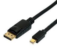 CABLE, MINI DP-DP PLUG, BLACK, 1M