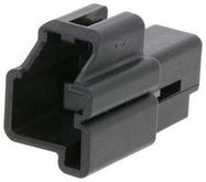 HOUSING CONN, PLUG, 2POS, PBT GF, BLACK