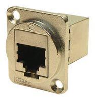 FEED THROUGH CONN, RJ45 JACK, 8POS