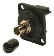 FIBRE OPTIC COUPLER, ST, JACK, BLK METAL