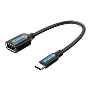 Adapter OTG USB-C 2.0 male to female USB-A Vention CCSBB 0.15m (Black), Vention