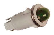 PANEL INDICATOR, GREEN, 12V, 12.7MM