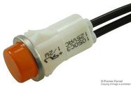 NEON INDICATOR, AMBER, 12.7MM, WIRE LEAD