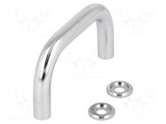 Holder; chromium plated steel; chromium plated; H: 35mm; GN 425 ELESA+GANTER