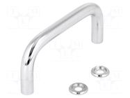 Holder; chromium plated steel; chromium plated; H: 43mm; GN 425 ELESA+GANTER