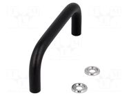 Holder; steel; black; H: 43mm; Mounting: M5 screw; GN 425; Ø: 10mm ELESA+GANTER