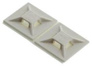 CABLE TIE MOUNT, ABS, 19MM, WHT