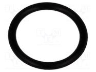 O-ring gasket; NBR caoutchouc; Thk: 1mm; Øint: 7.9mm; black FIX&FASTEN