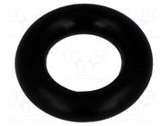 O-ring gasket; NBR caoutchouc; Thk: 2.6mm; Øint: 6mm; black FIX&FASTEN