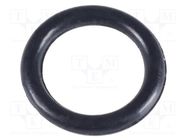 O-ring gasket; NBR caoutchouc; Thk: 1mm; Øint: 5mm; black 