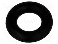 O-ring gasket; NBR caoutchouc; Thk: 1.78mm; Øint: 3.6mm; black FIX&FASTEN