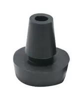 FEET, ROUND, TPE, PRESS FIT, 8.12MM, BLK