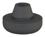 FEET, ROUND, TPE, PRESS FIT, 6.9MM, BLK