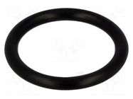O-ring gasket; NBR caoutchouc; Thk: 3mm; Øint: 21.3mm; black FIX&FASTEN