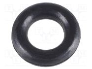 O-ring gasket; NBR caoutchouc; Thk: 1mm; Øint: 2mm; black 