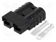 Connector: wire-wire; plug; hermaphrodite; PIN: 2; for cable; black ENCITECH