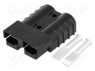 Connector: wire-wire; plug; hermaphrodite; PIN: 2; for cable; black ENCITECH