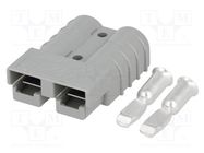 Connector: wire-wire; plug; hermaphrodite; PIN: 2; for cable; grey ENCITECH