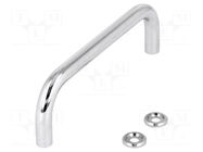 Holder; chromium plated steel; chromium plated; H: 35mm; GN 425 ELESA+GANTER