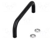 Holder; oxidized steel; black; H: 35mm; Mounting: M4 screw; GN 425 ELESA+GANTER