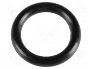 O-ring gasket; NBR caoutchouc; Thk: 0.6mm; Øint: 2.75mm; black FIX&FASTEN