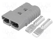 Connector: wire-wire; plug; hermaphrodite; PIN: 2; for cable; grey ENCITECH