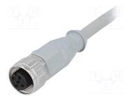 Connector: M12; plug; PIN: 4; female; A code-DeviceNet / CANopen CONEC